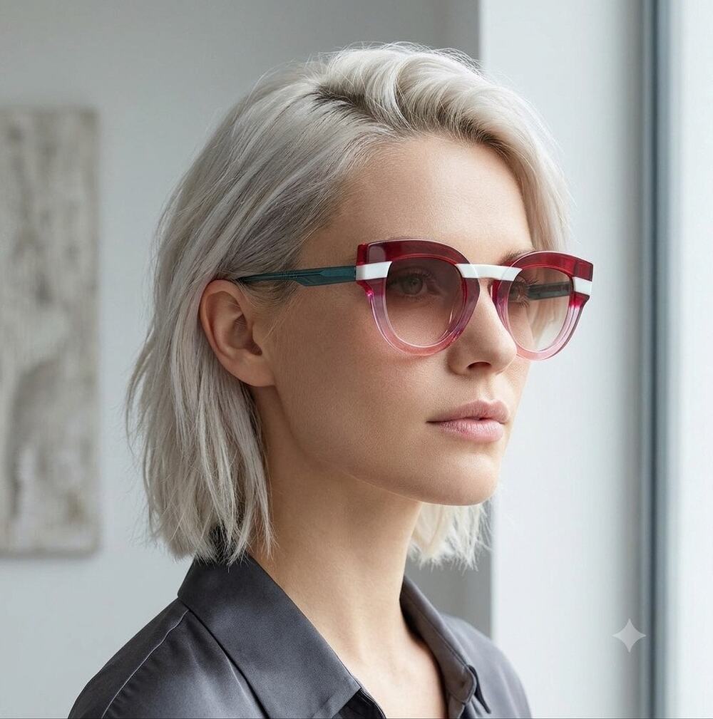 New Face A face blank 1 4595 sunglasses hand made Italy